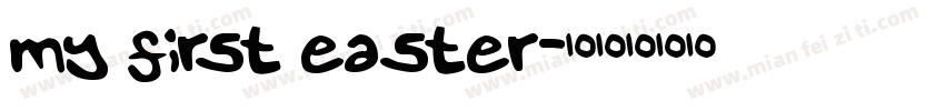 my first easter字体转换